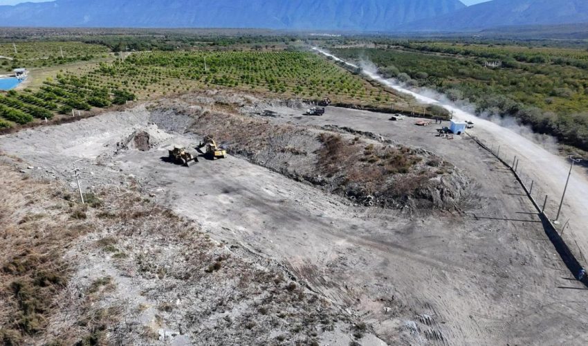 Obra del relleno sanitario