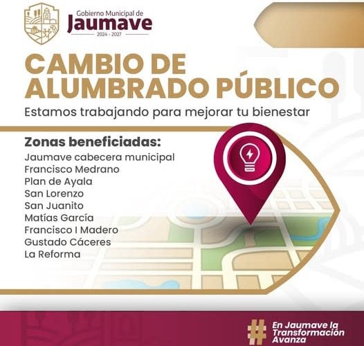 Cambio de alumbrado público