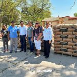 Entrega de material de construcción